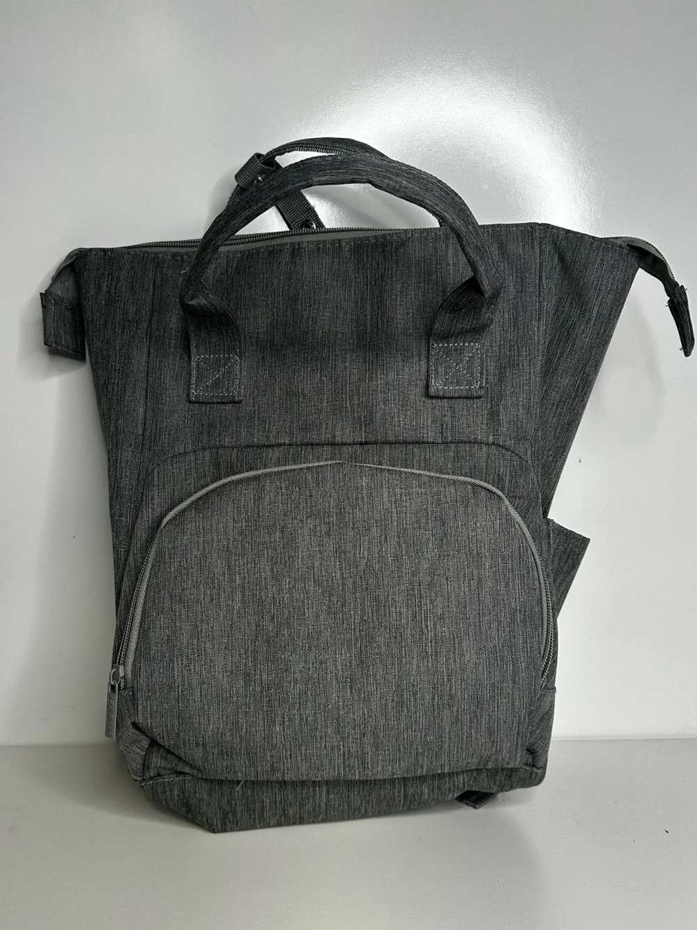 Enfamil Gray Insulated Fabric Bottle Backpack Baby Bag.